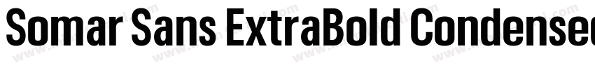 Somar Sans ExtraBold Condensed字体转换